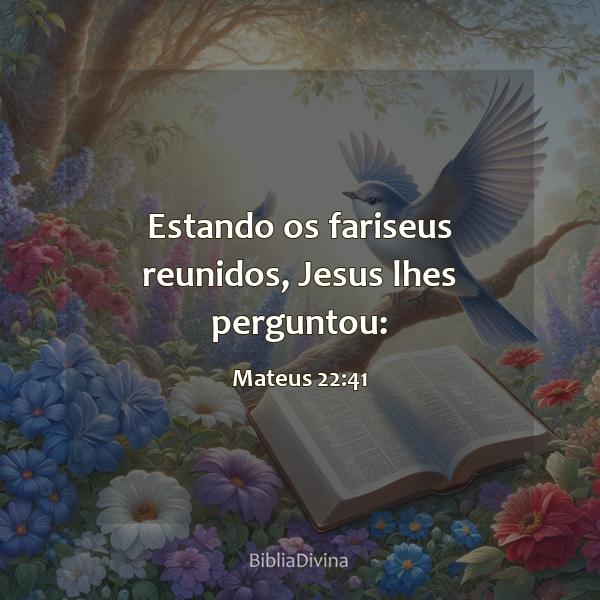 Mateus 22:41