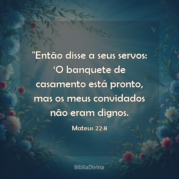 Mateus 22:8