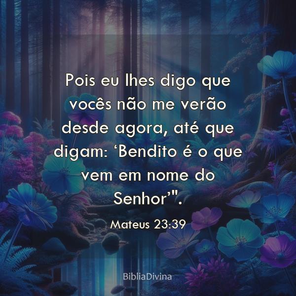 Mateus 23:39