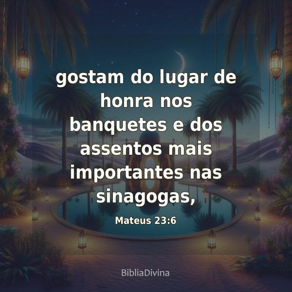 Mateus 23:6