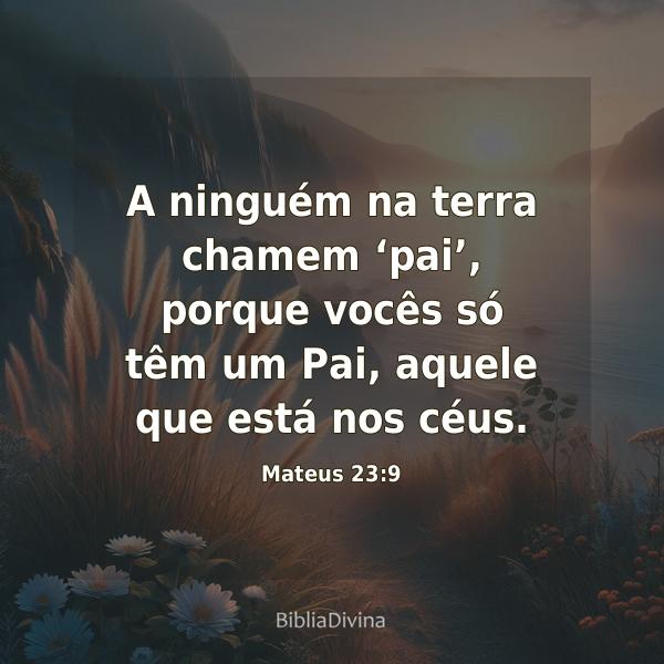 Mateus 23:9