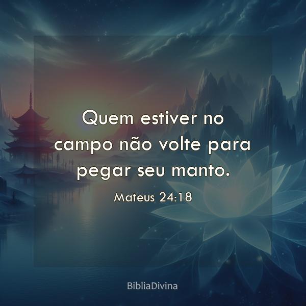 Mateus 24:18