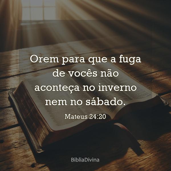 Mateus 24:20