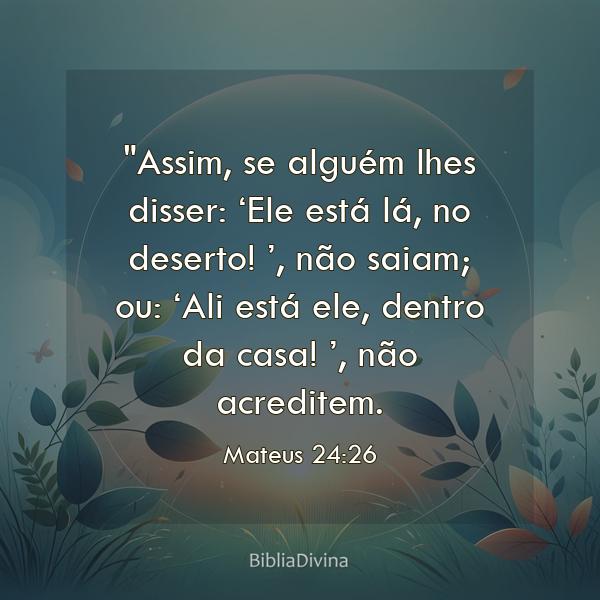 Mateus 24:26