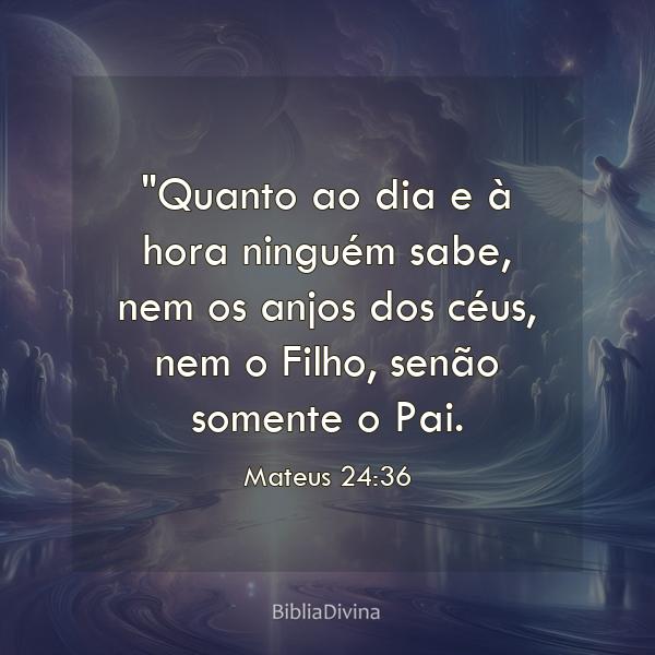 Mateus 24:36