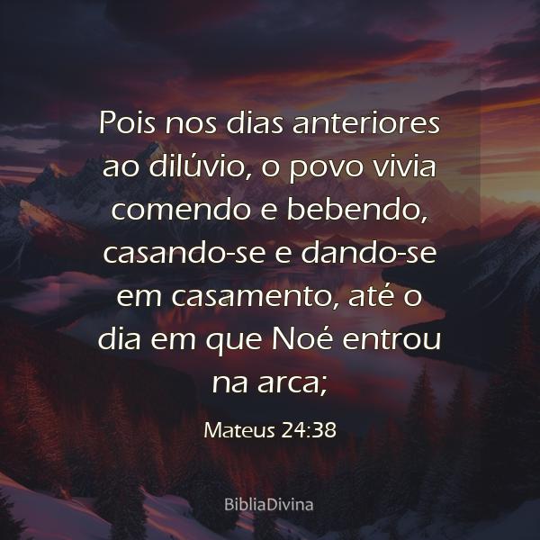 Mateus 24:38