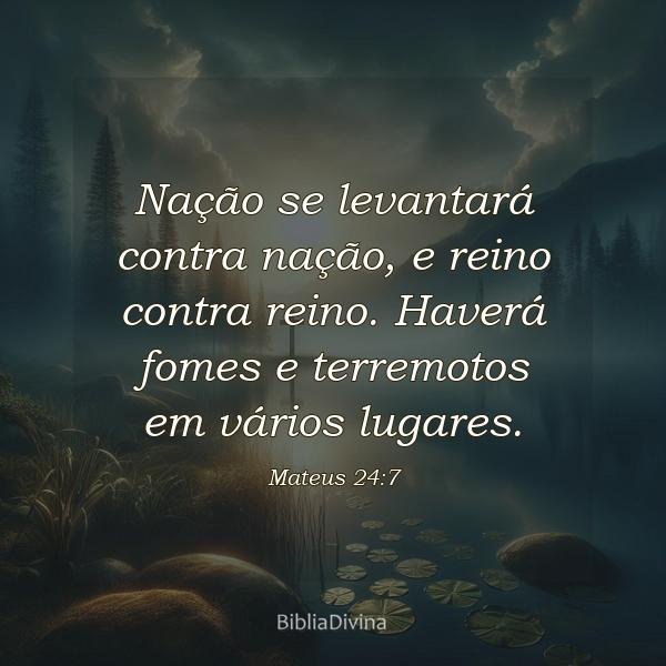 Mateus 24:7