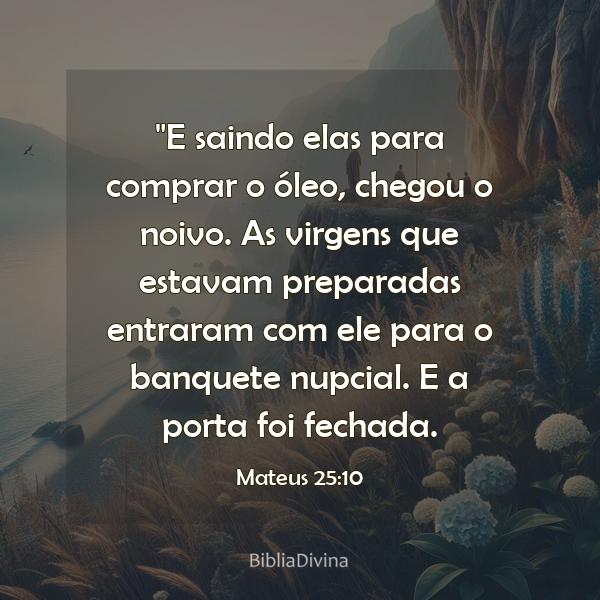 Mateus 25:10