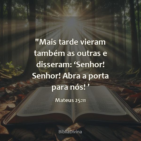 Mateus 25:11