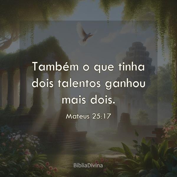 Mateus 25:17