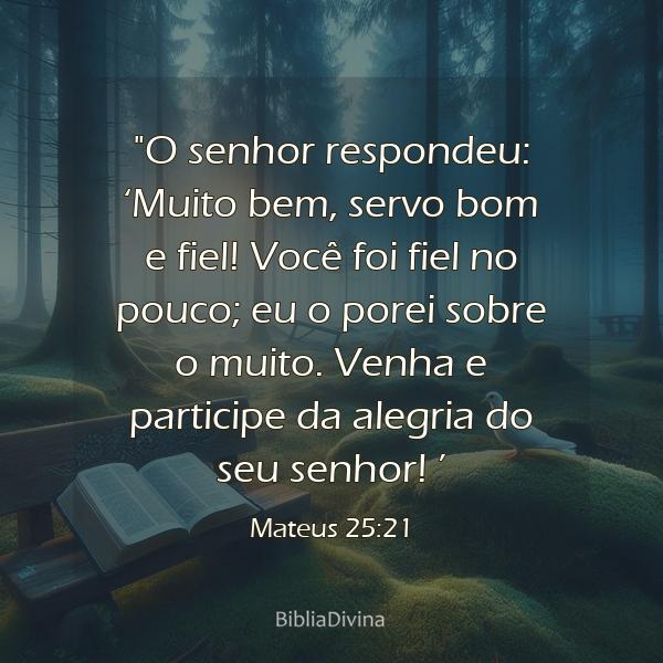 Mateus 25:21