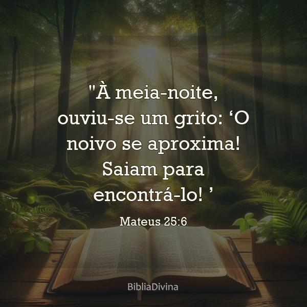 Mateus 25:6