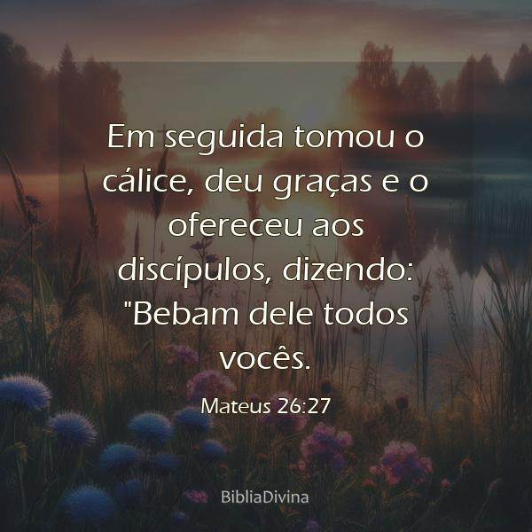 Mateus 26:27