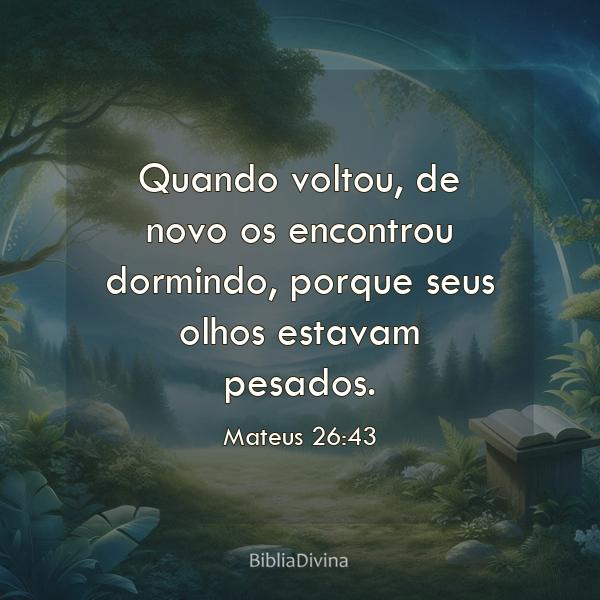 Mateus 26:43