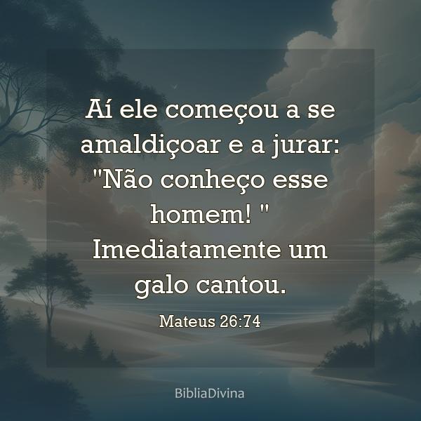 Mateus 26:74