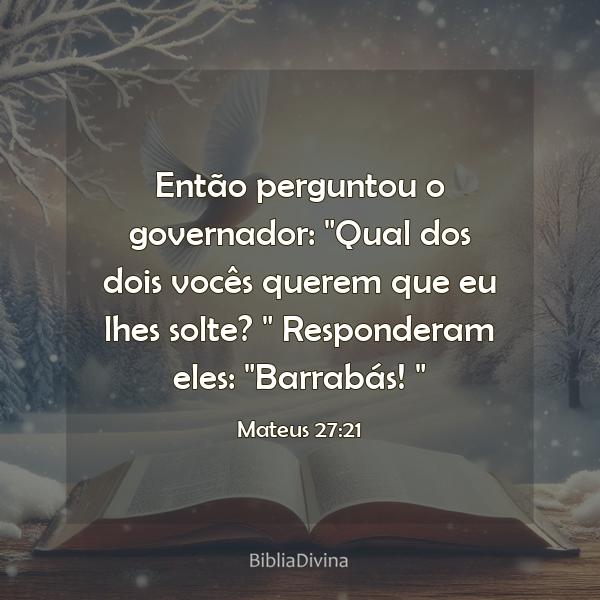 Mateus 27:21