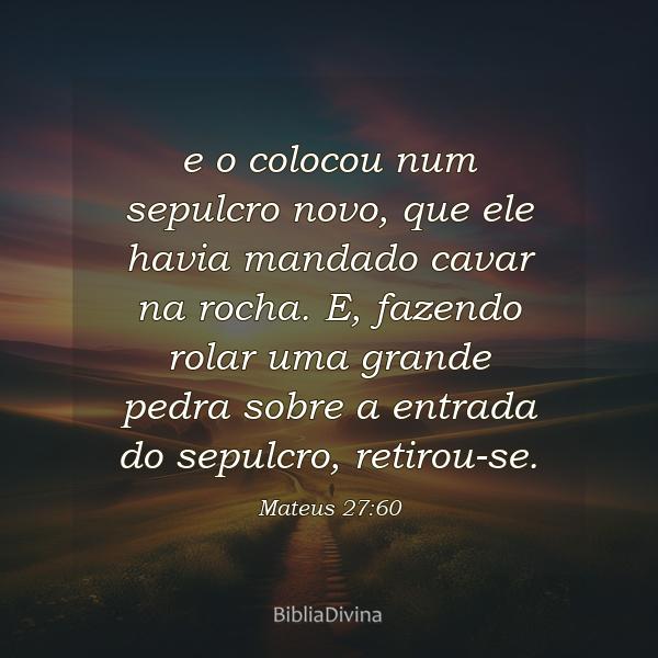 Mateus 27:60