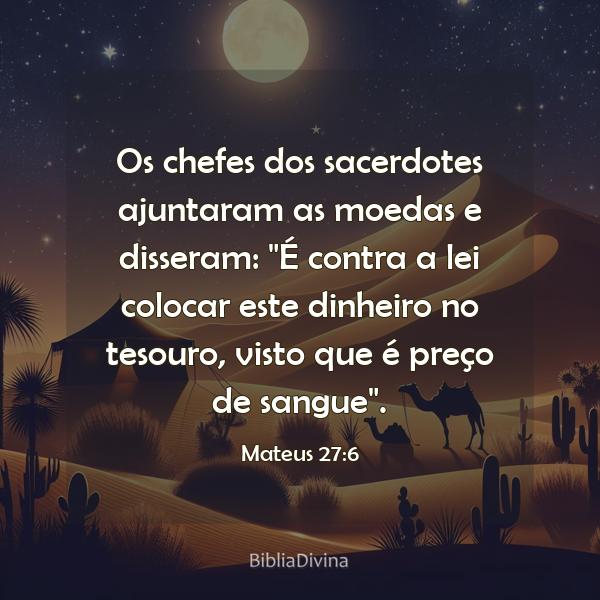 Mateus 27:6