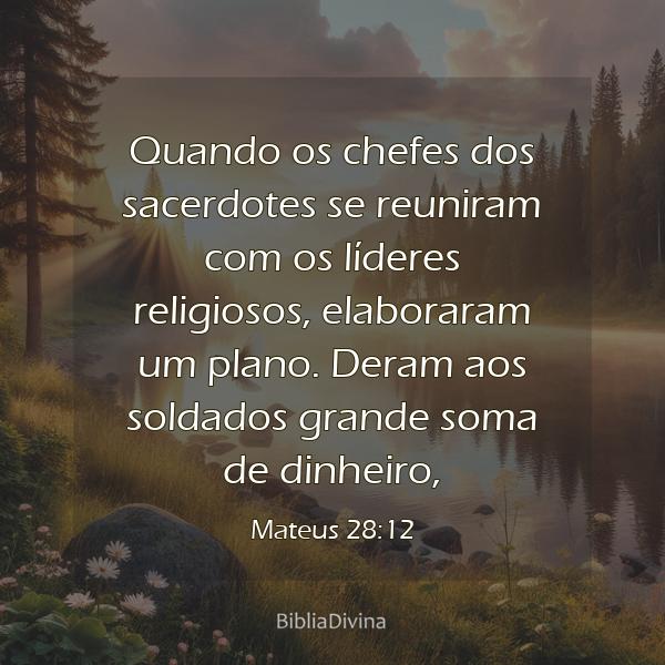 Mateus 28:12