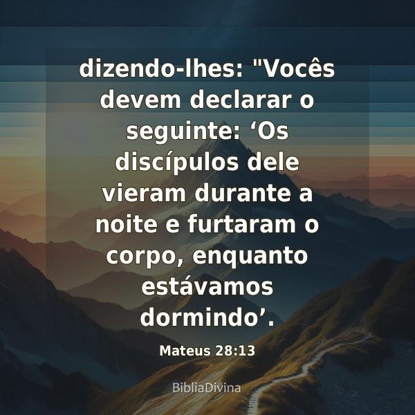 Mateus 28:13