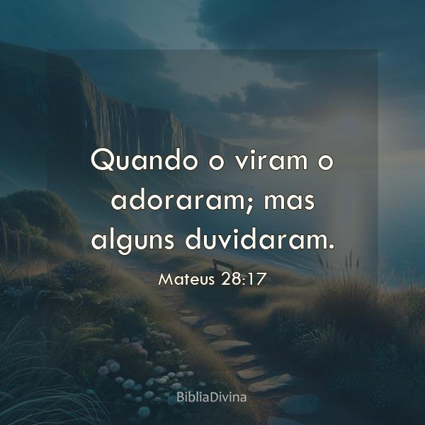 Mateus 28:17