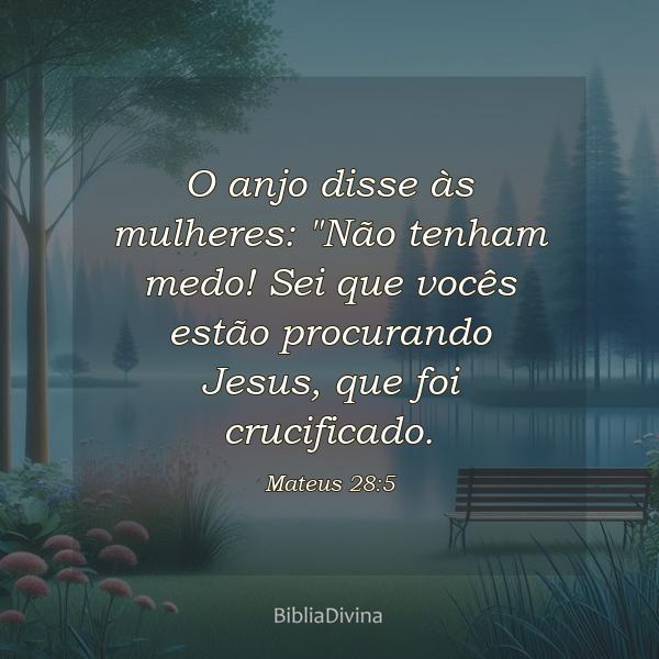 Mateus 28:5