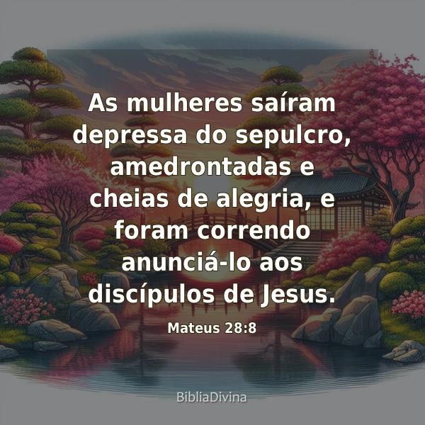 Mateus 28:8