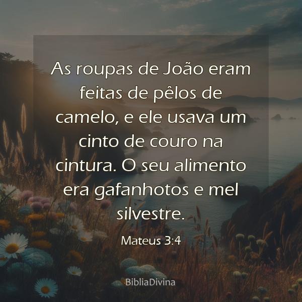 Mateus 3:4