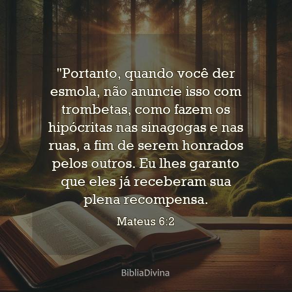 Mateus 6:2