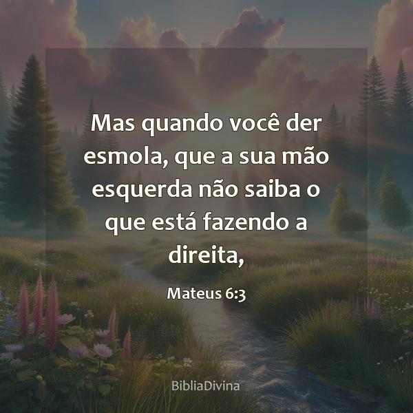 Mateus 6:3