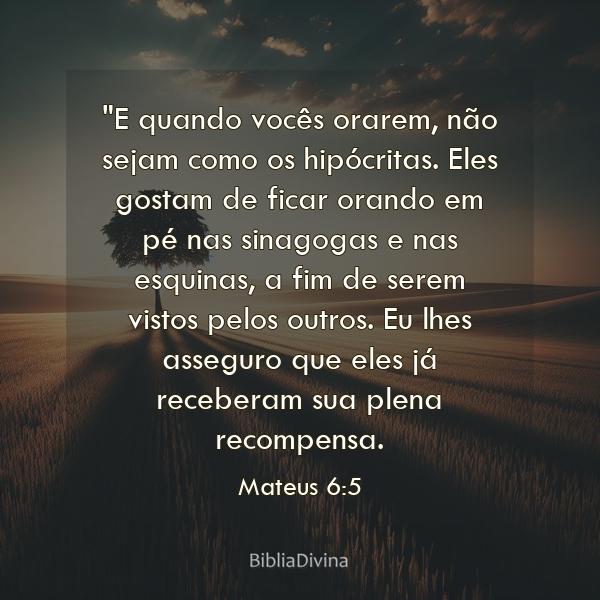 Mateus 6:5