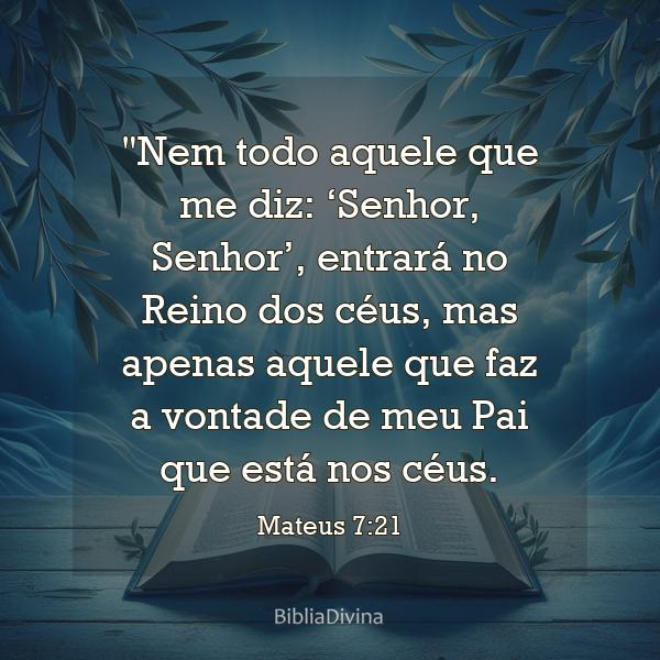 Mateus 7:21