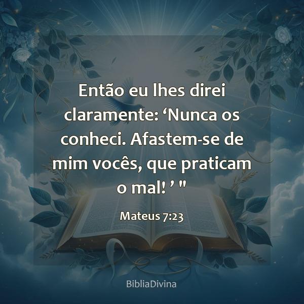 Mateus 7:23