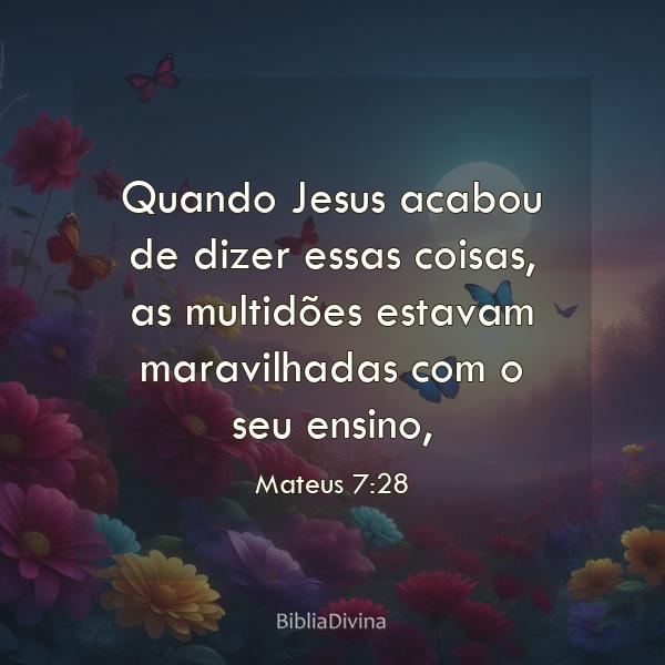 Mateus 7:28