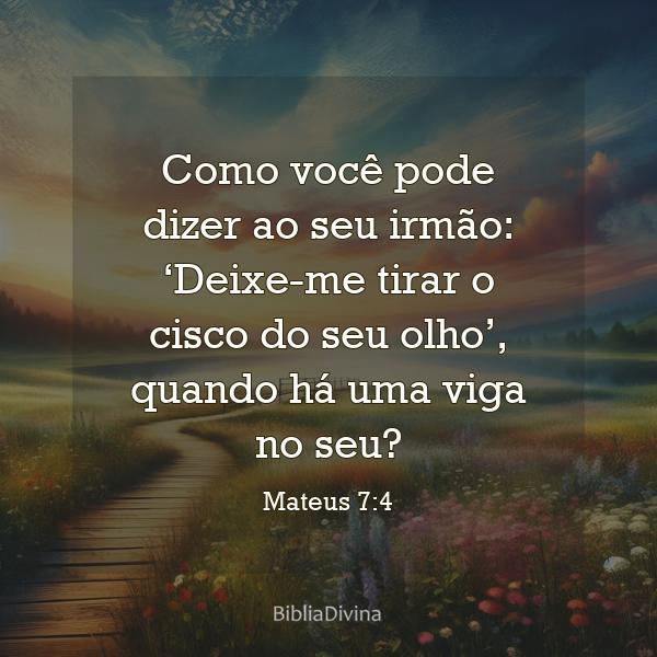 Mateus 7:4