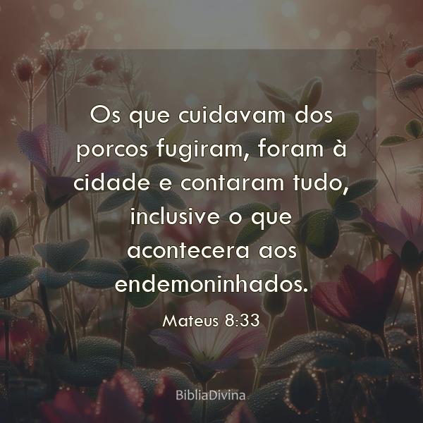 Mateus 8:33