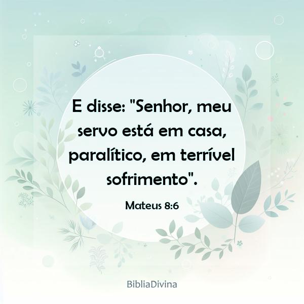 Mateus 8:6