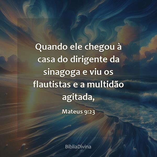 Mateus 9:23