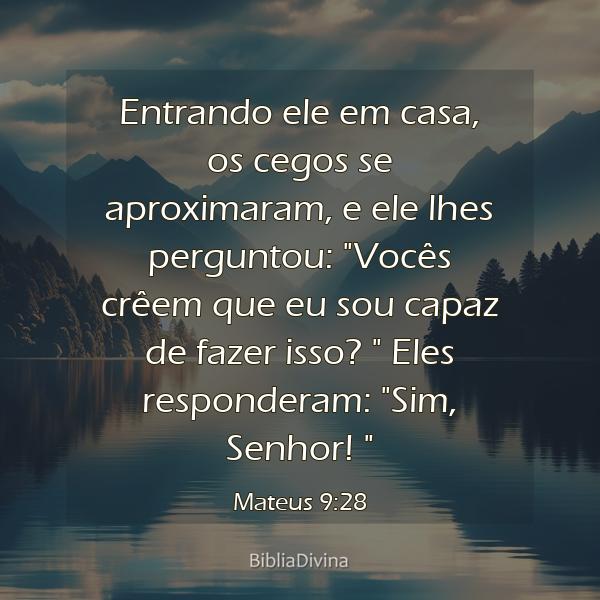 Mateus 9:28