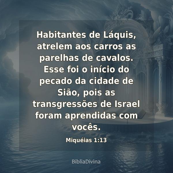 Miquéias 1:13