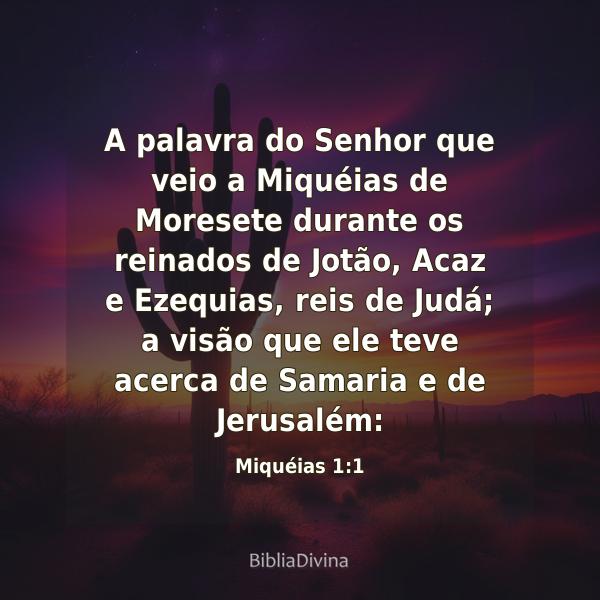 Miquéias 1:1