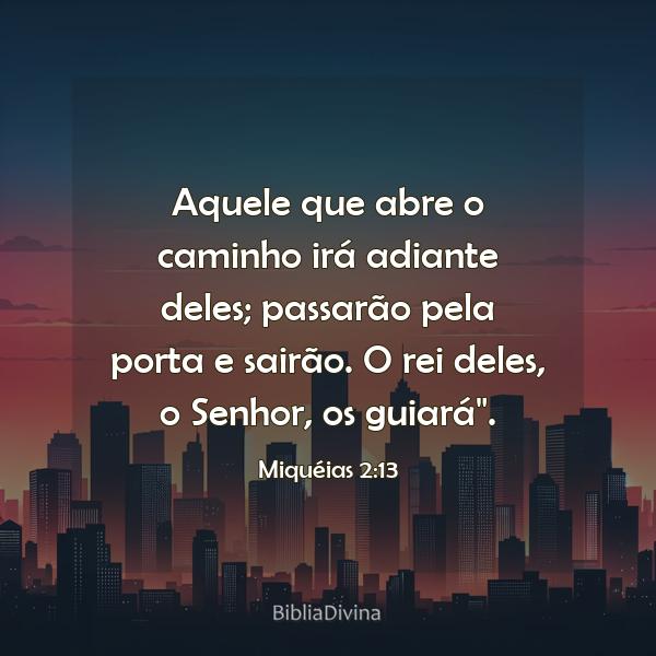 Miquéias 2:13