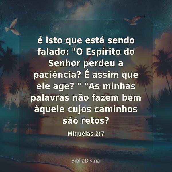 Miquéias 2:7