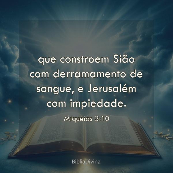 Miquéias 3:10