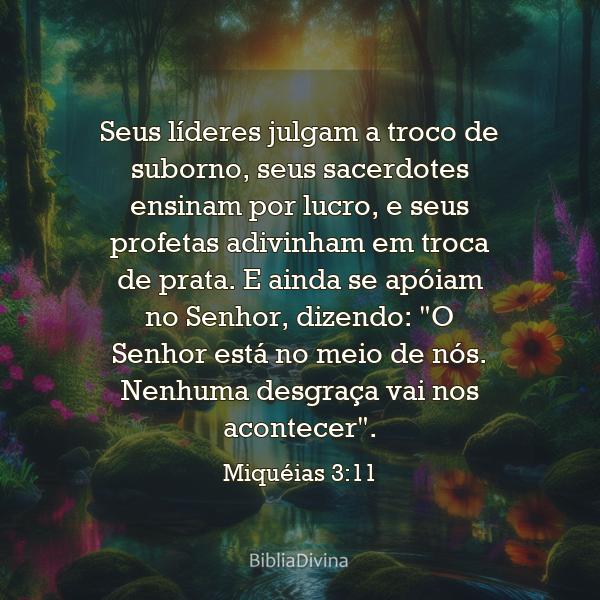 Miquéias 3:11