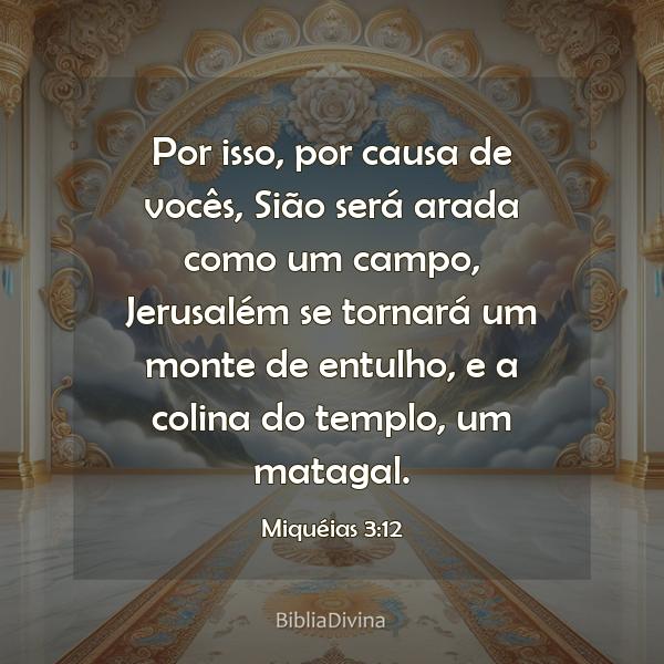 Miquéias 3:12