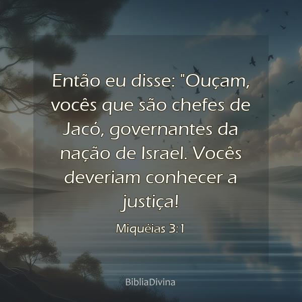 Miquéias 3:1