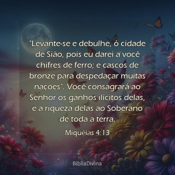 Miquéias 4:13