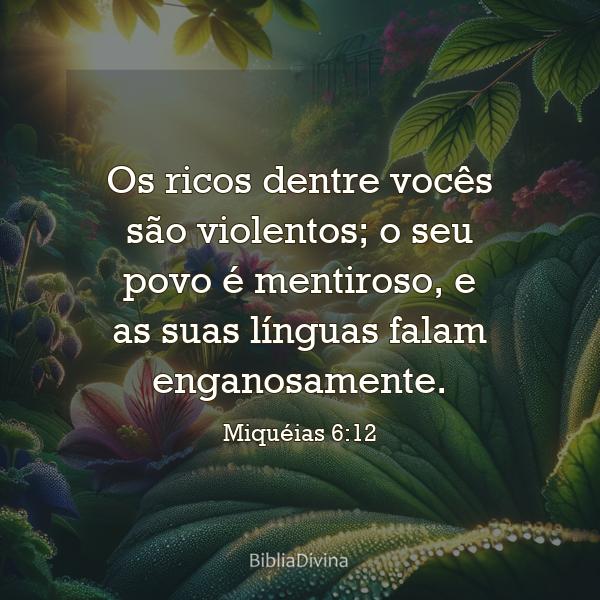 Miquéias 6:12