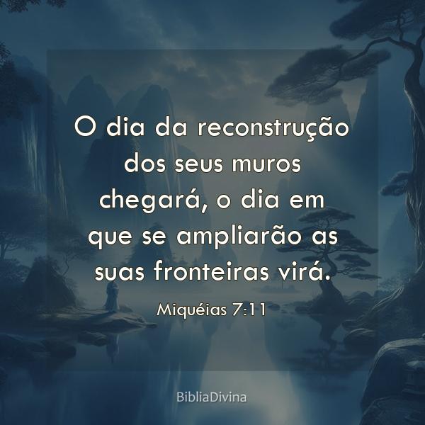 Miquéias 7:11